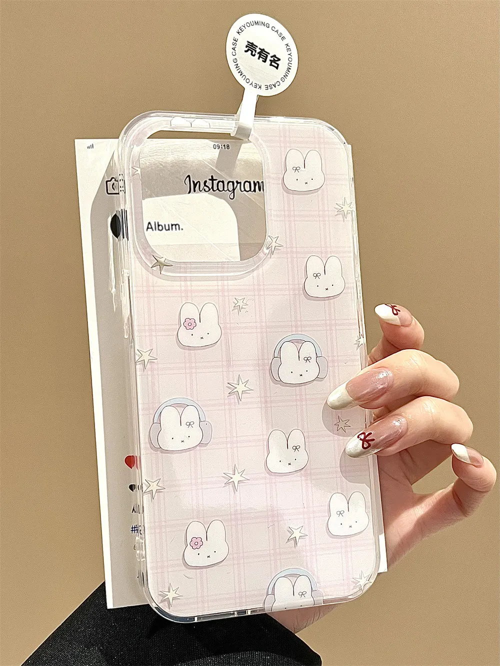 Miffy iPhone pink case
