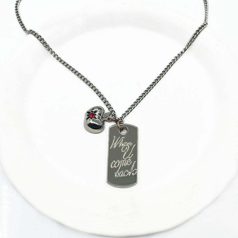 Love & deep space celeb necklace