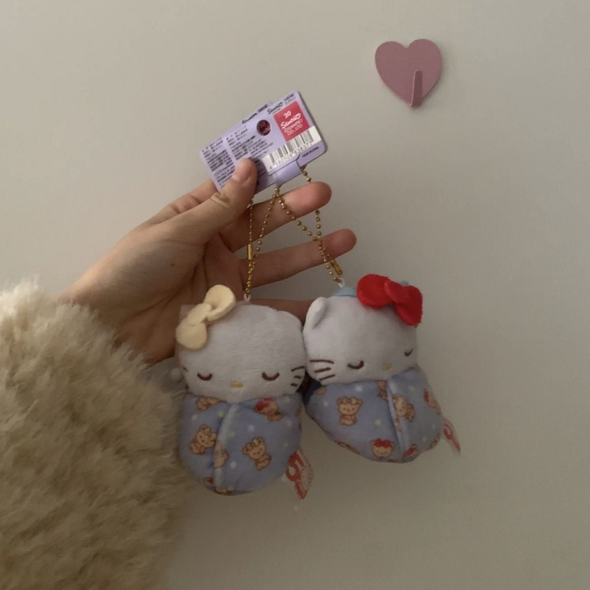 Sleeping HK mini plushie keyring