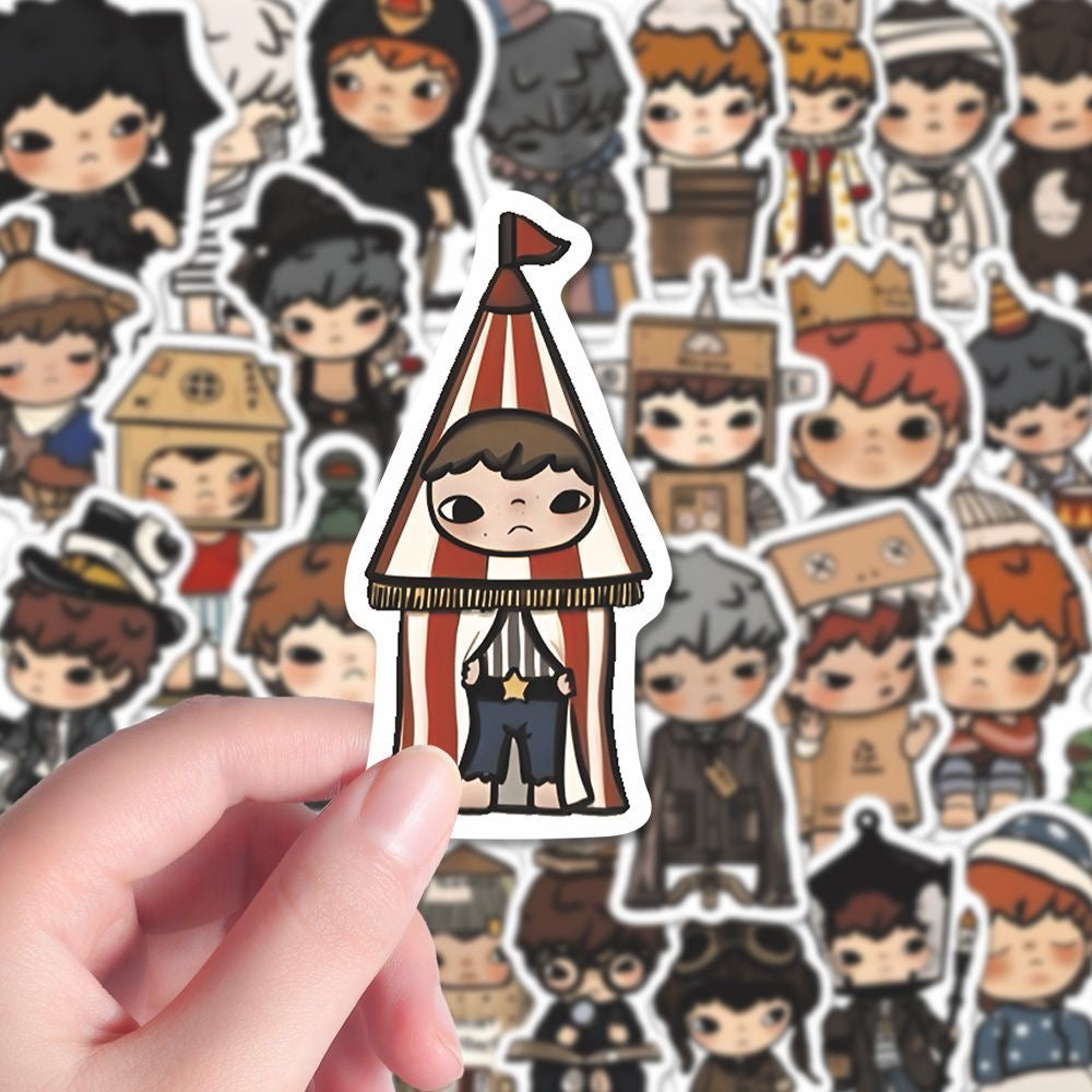 Hirono 83 pcs waterproof stickers
