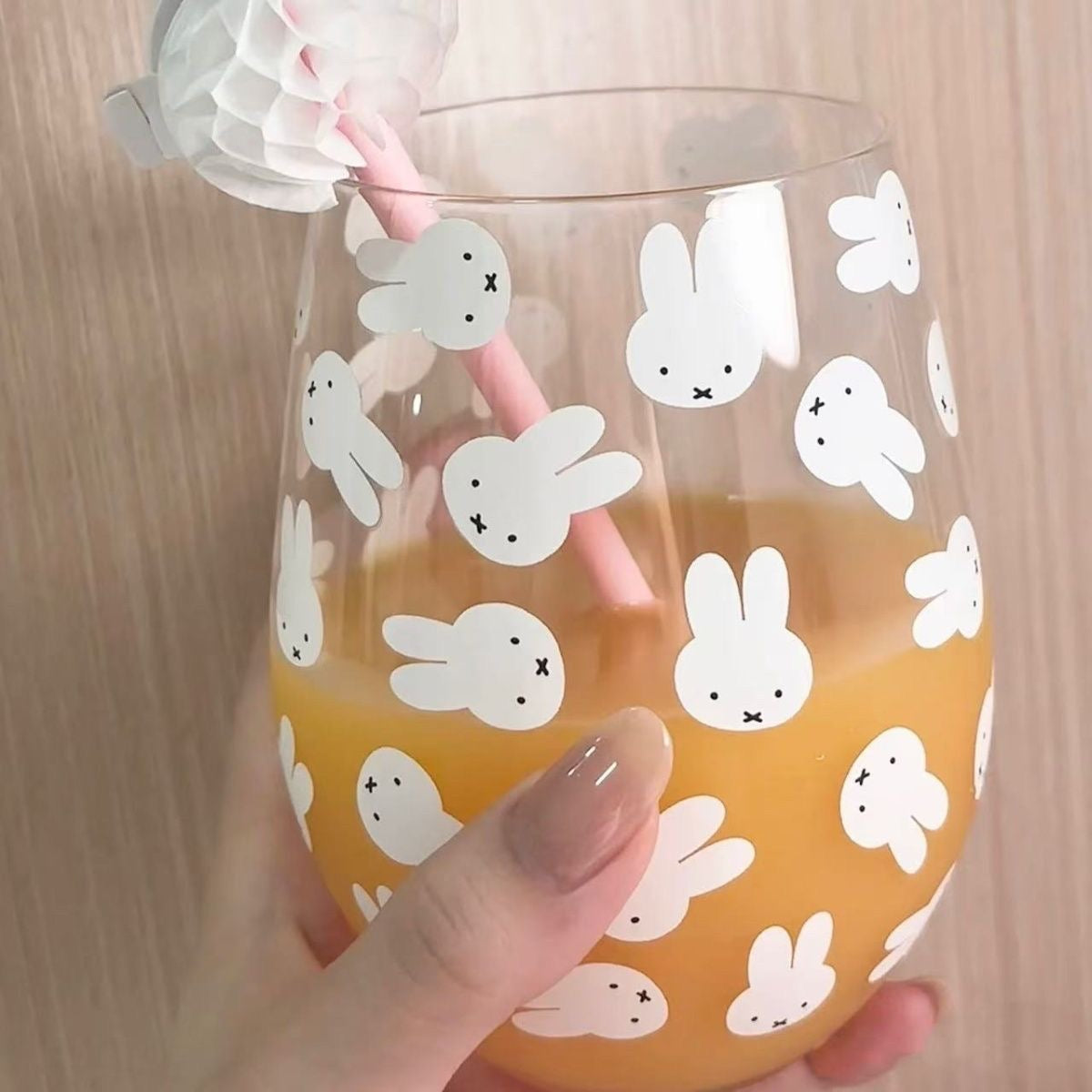 Miffy glass cup