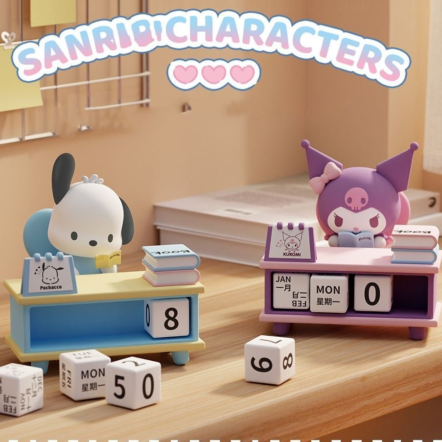 Sanrio family desktop calendar