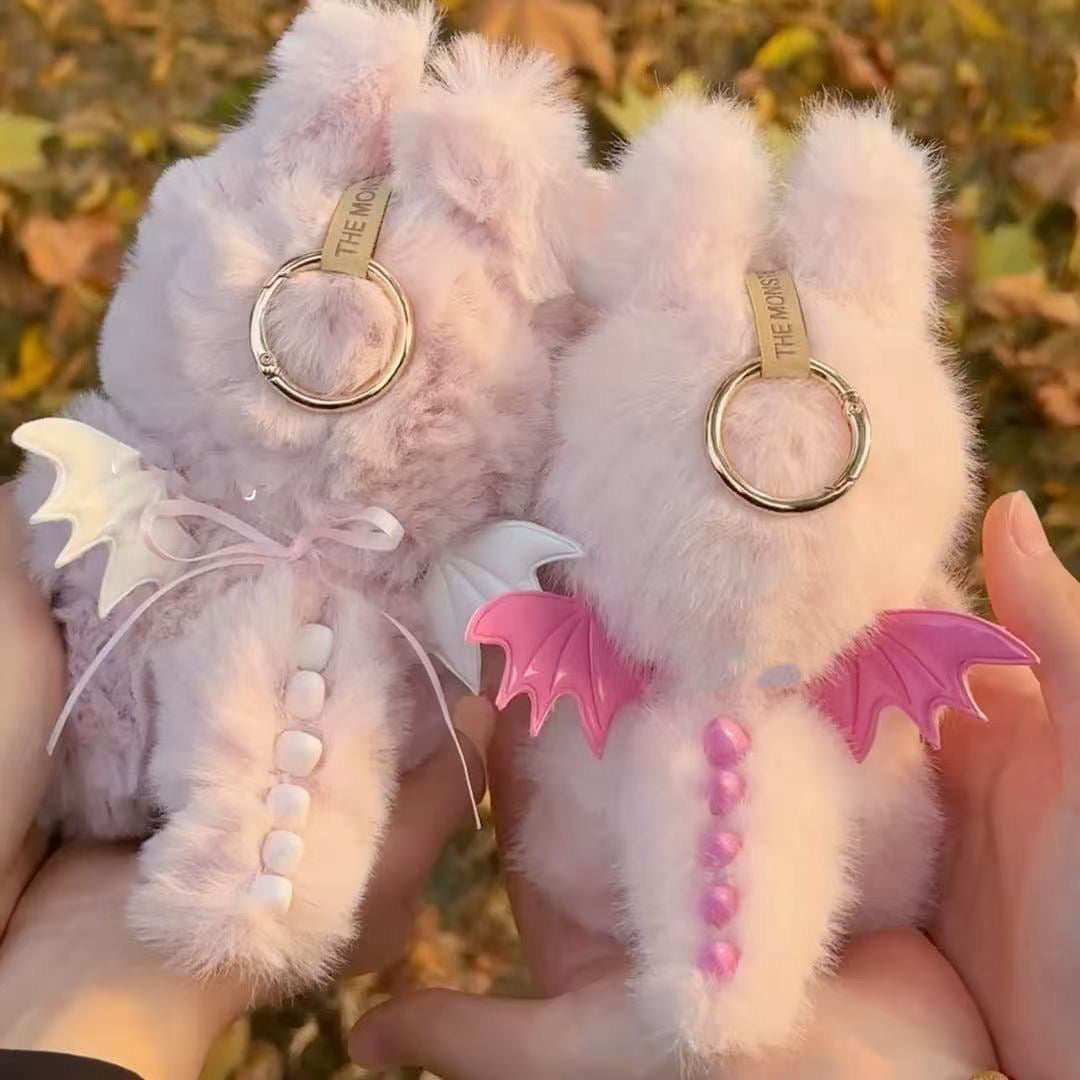 Labubu pink Dino costume for 17 cm Labubu ( no Labubu doll included)