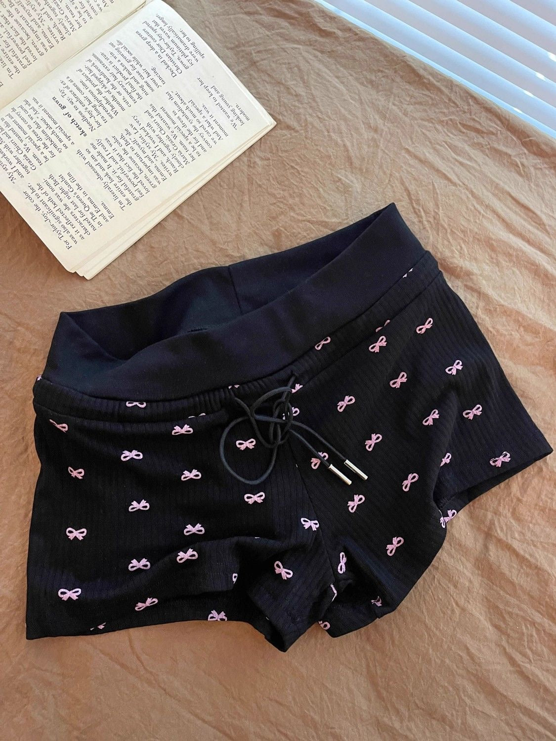 Asianchic Coquette black PJ set two pieces