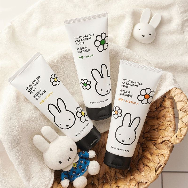 The face shop x Miffy foam cleanser