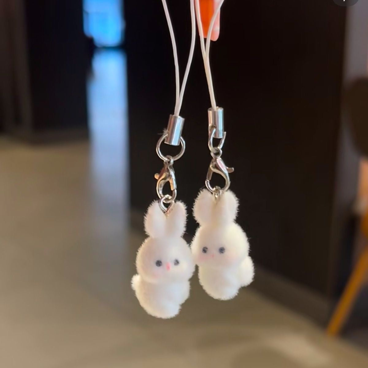 Bunny charm keychain