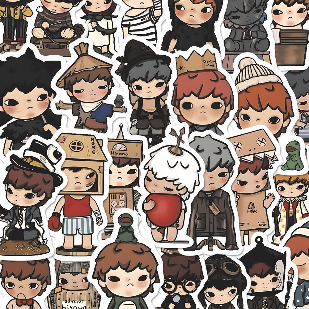 Hirono 83 pcs waterproof stickers