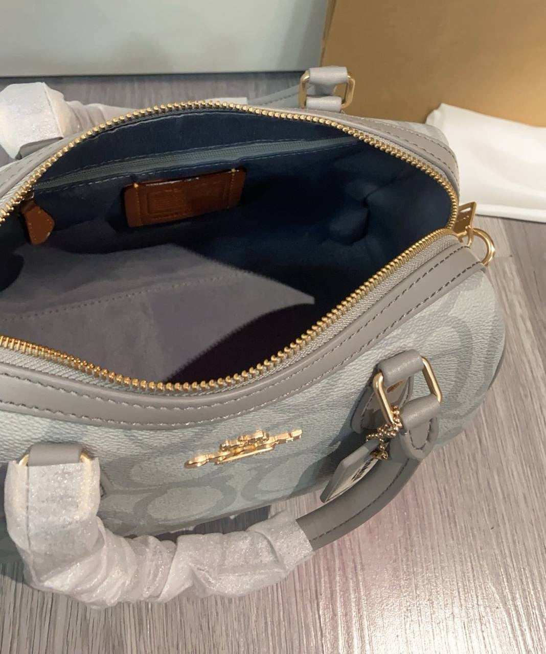 COACH July new product CBM15 3D three-dimensional logo Boston pillow bag