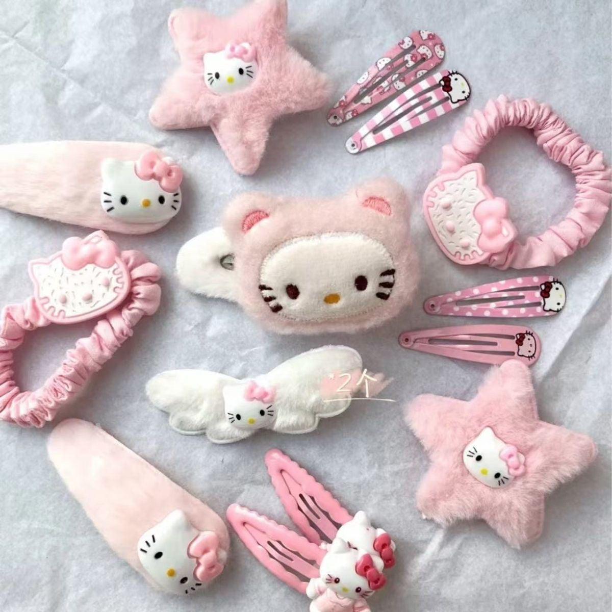 Hello kitty hair clip 15 pcs set
