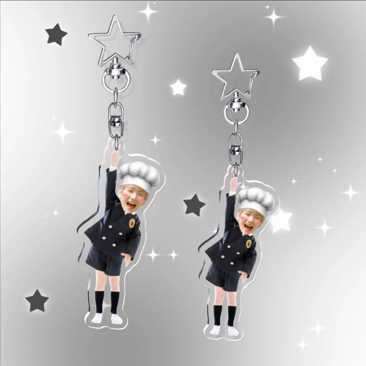 EXO baekhyun chef hat keychain acrylic