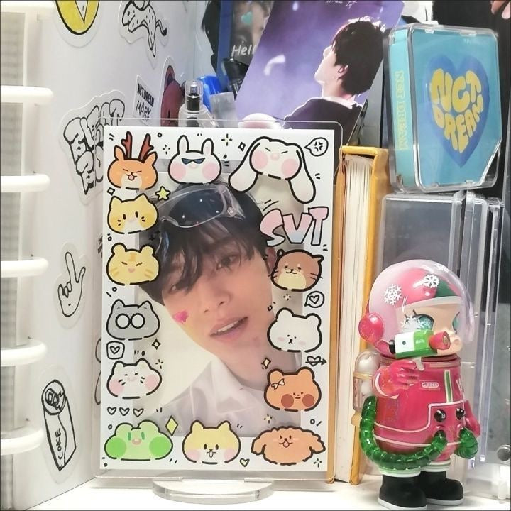 Seventeen acrylic standee