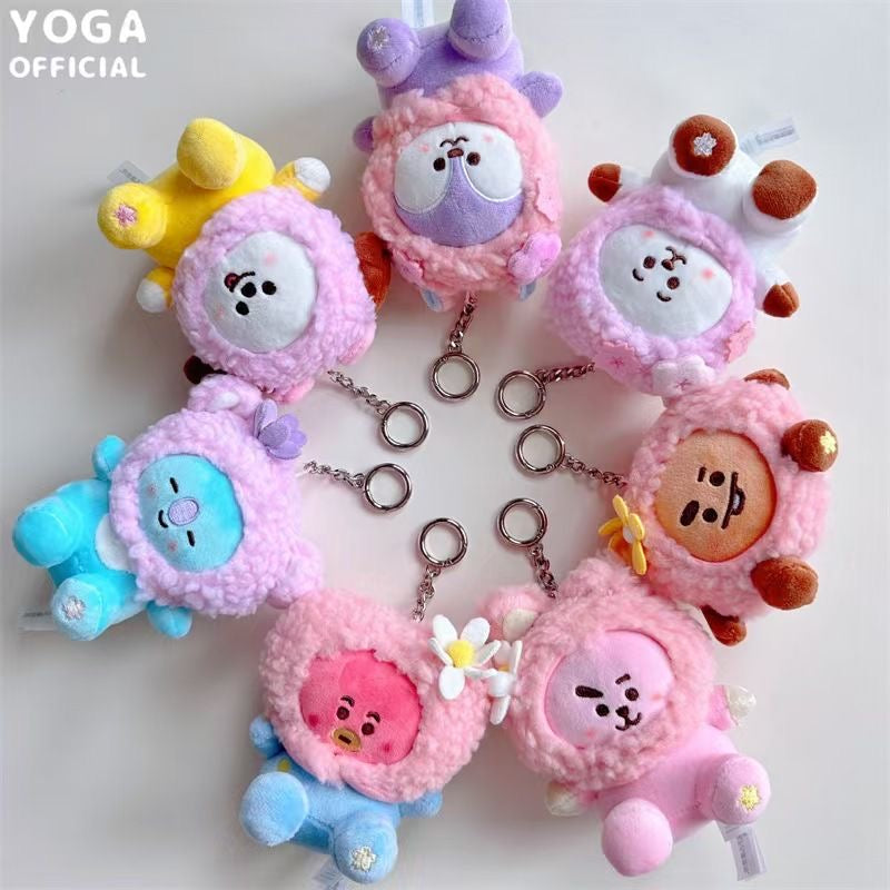 BT21 Cherry Blossom Plushie keyring