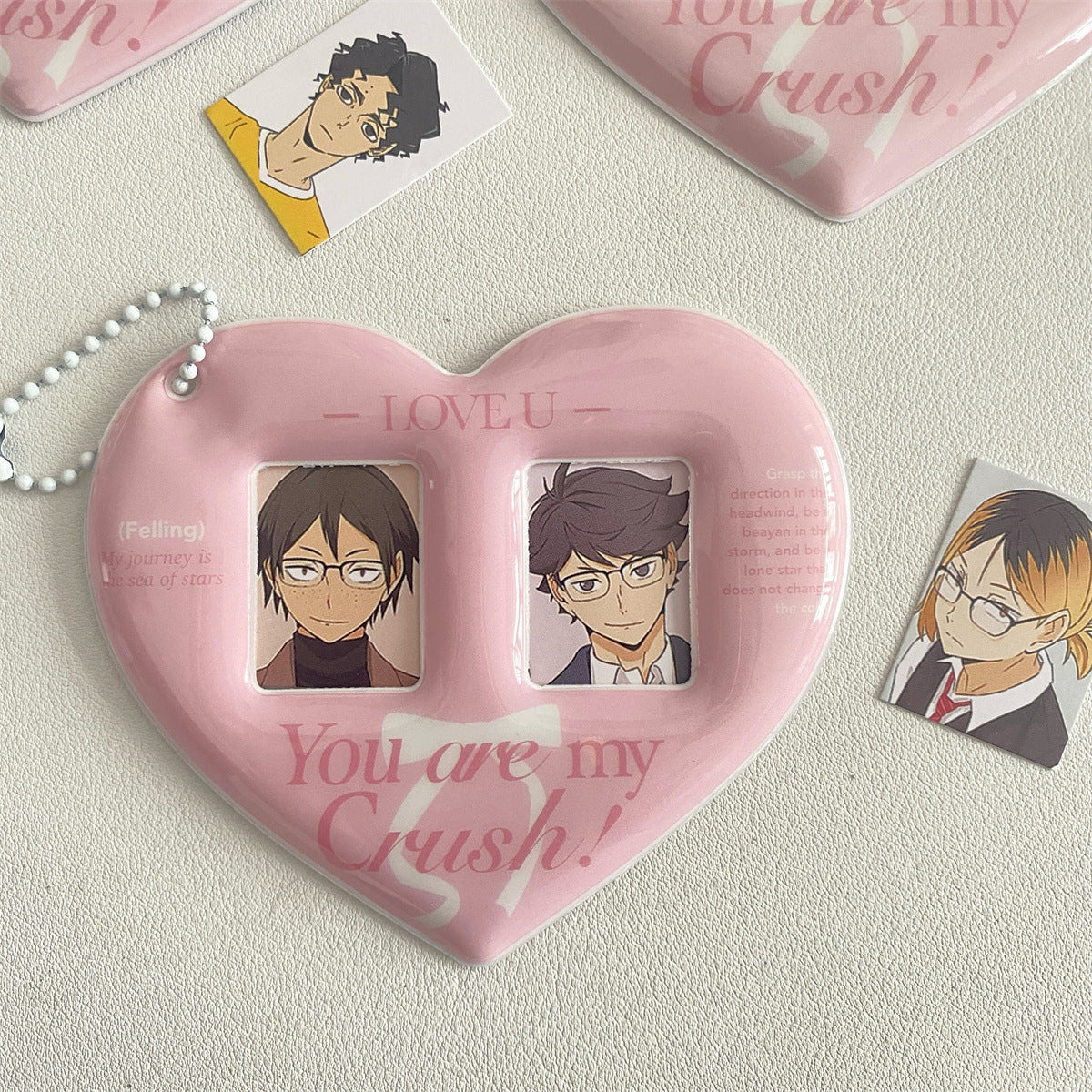 Heart double frame photocard holder
