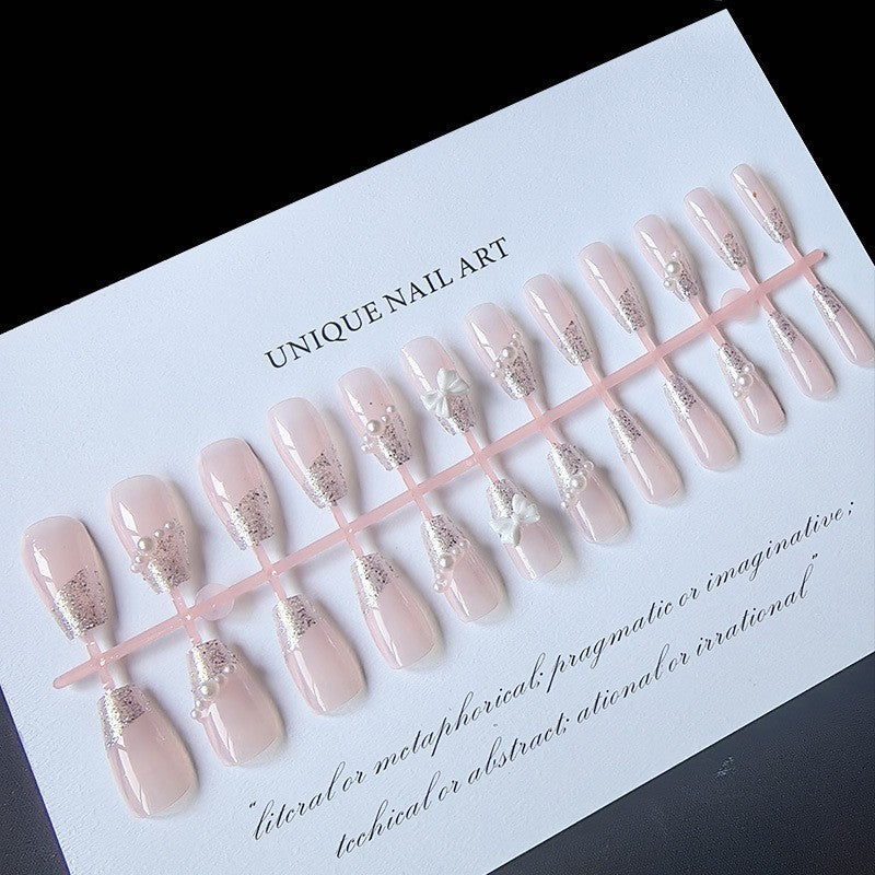 Bow nail extensions 24 pcs