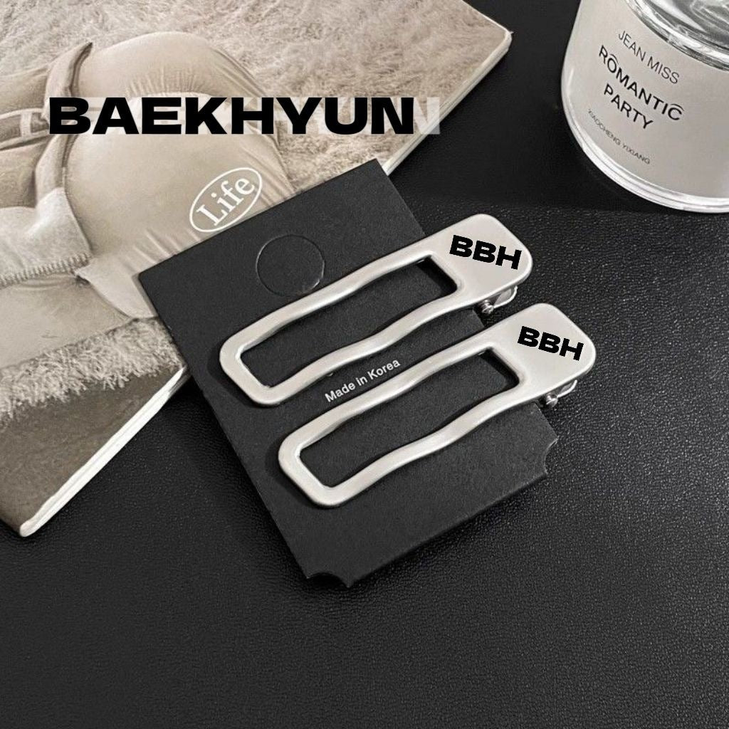 EXO baekhyun 2 pcs metal hair clip