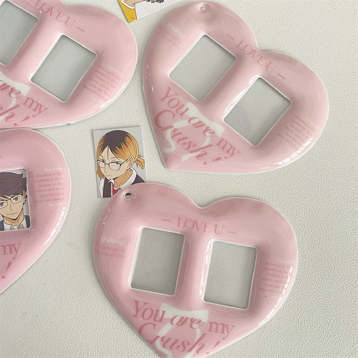 Heart double frame photocard holder