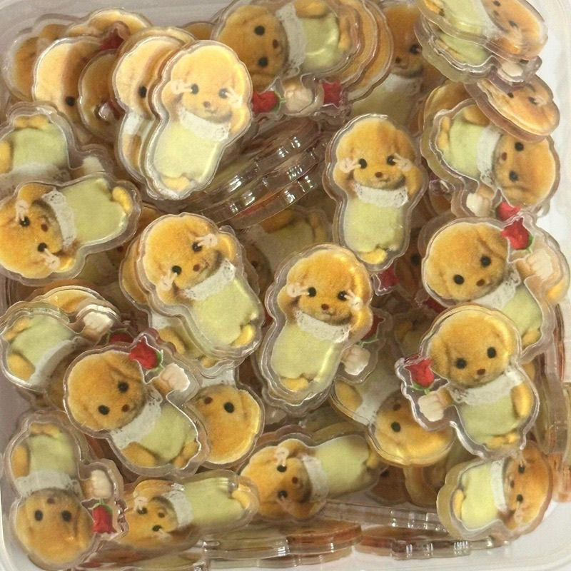 Sylvanian poodle baby acrylic clip