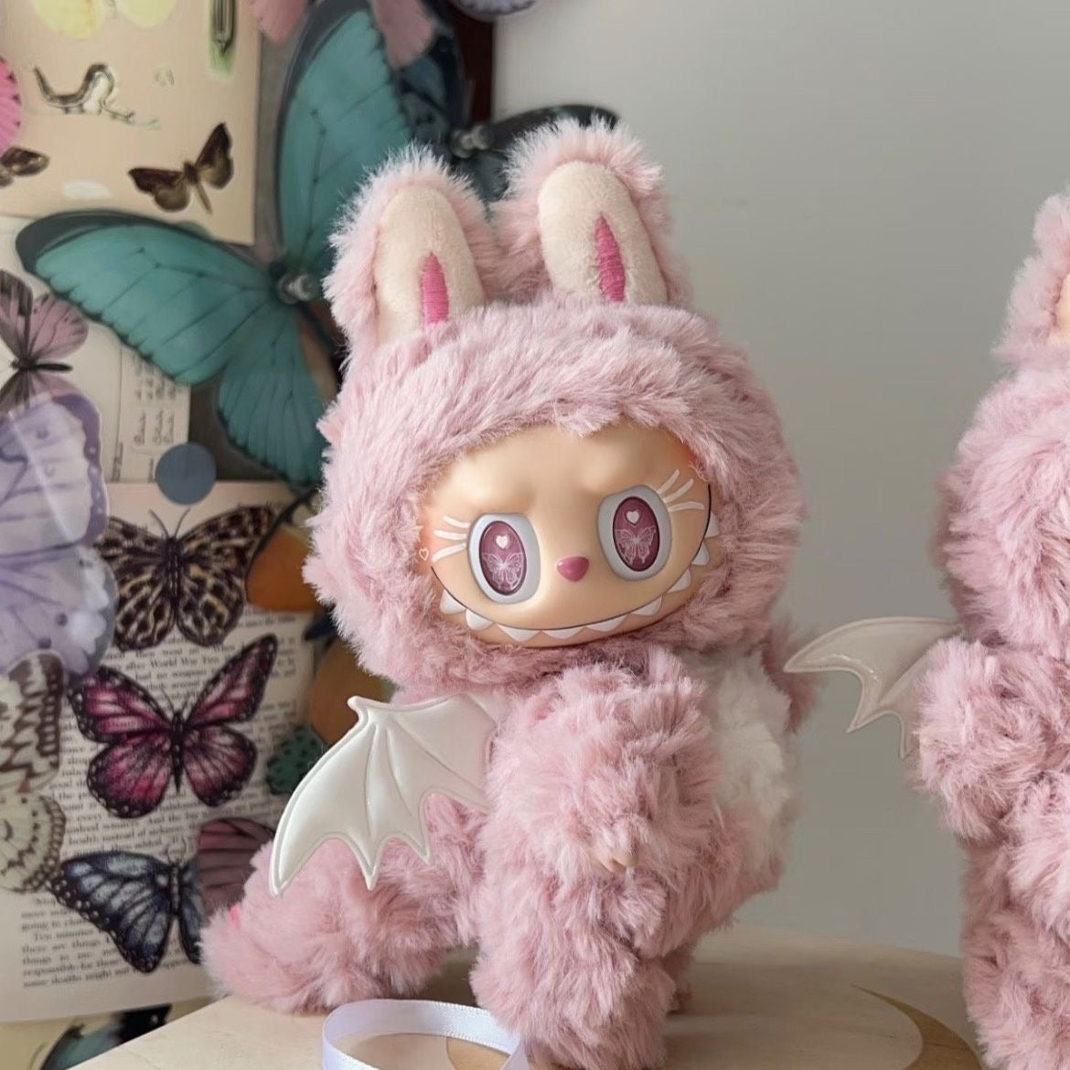 Labubu pink Dino costume for 17 cm Labubu ( no Labubu doll included)