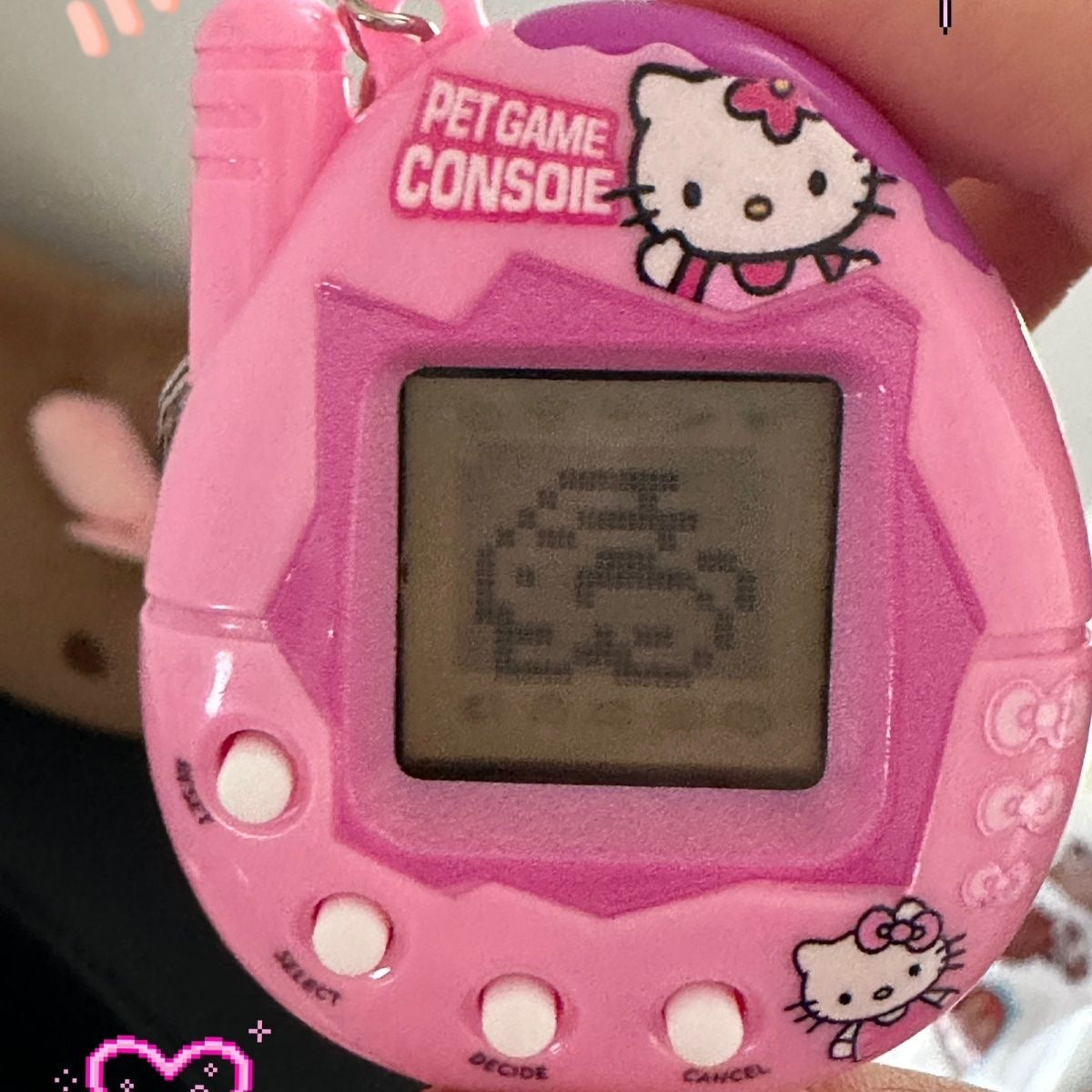 Tamagotchi sanrio keychain