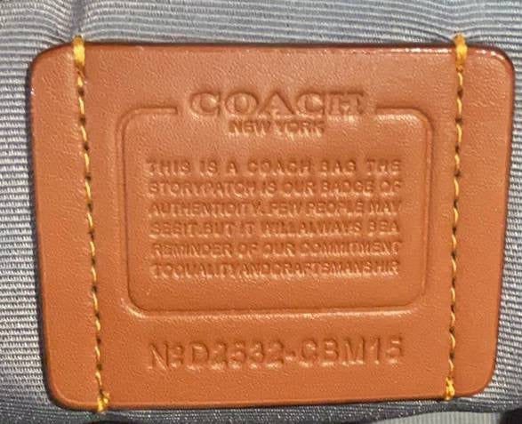 COACH July new product CBM15 3D three-dimensional logo Boston pillow bag