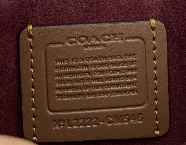 Coach wine red cm 546 bag
