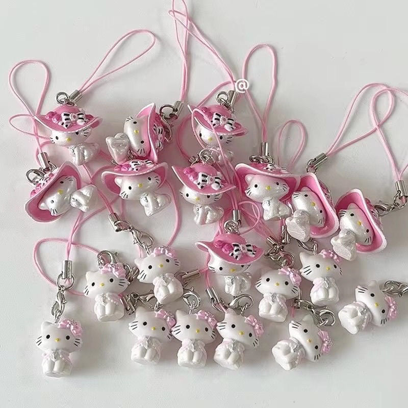 Hello kitty phone charm