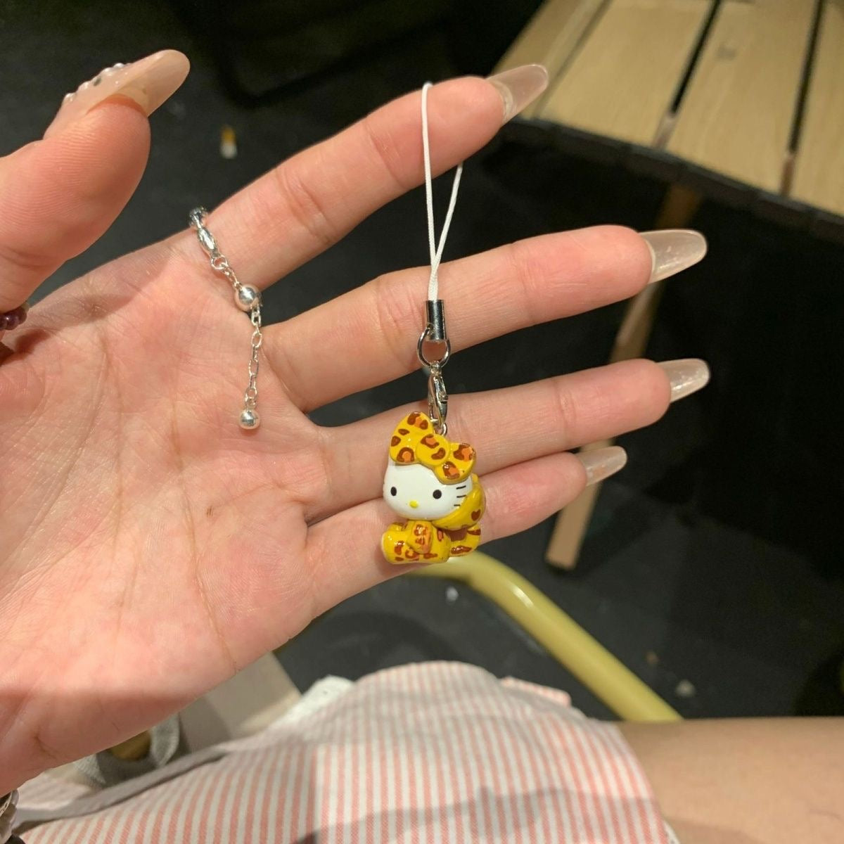 Hello kitty charm keychain