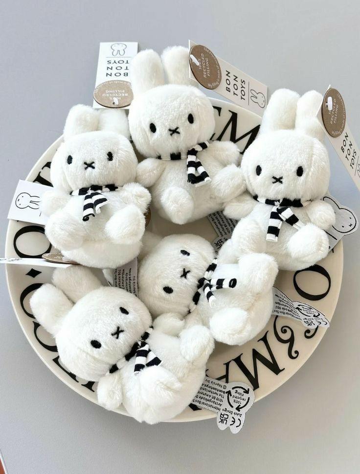 Miffy scarf plushie keyring