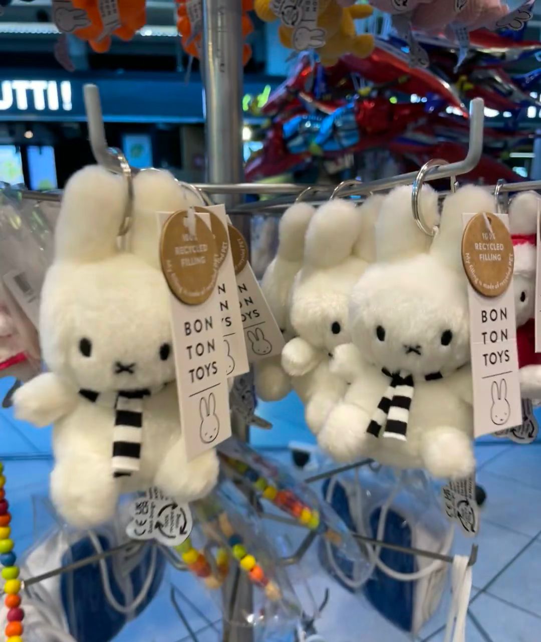 Miffy scarf plushie keyring