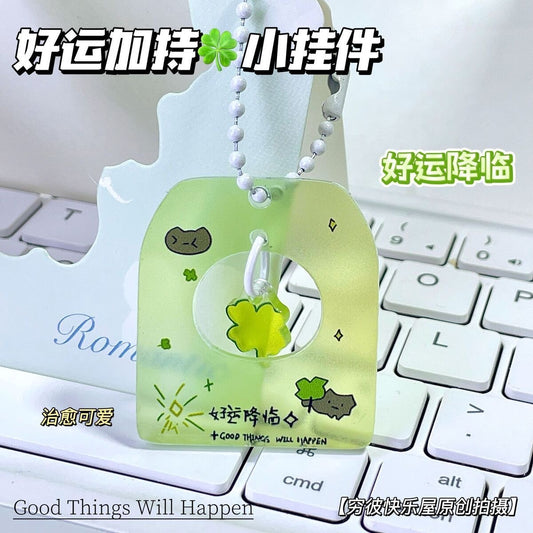 Leaf acrylic keychain