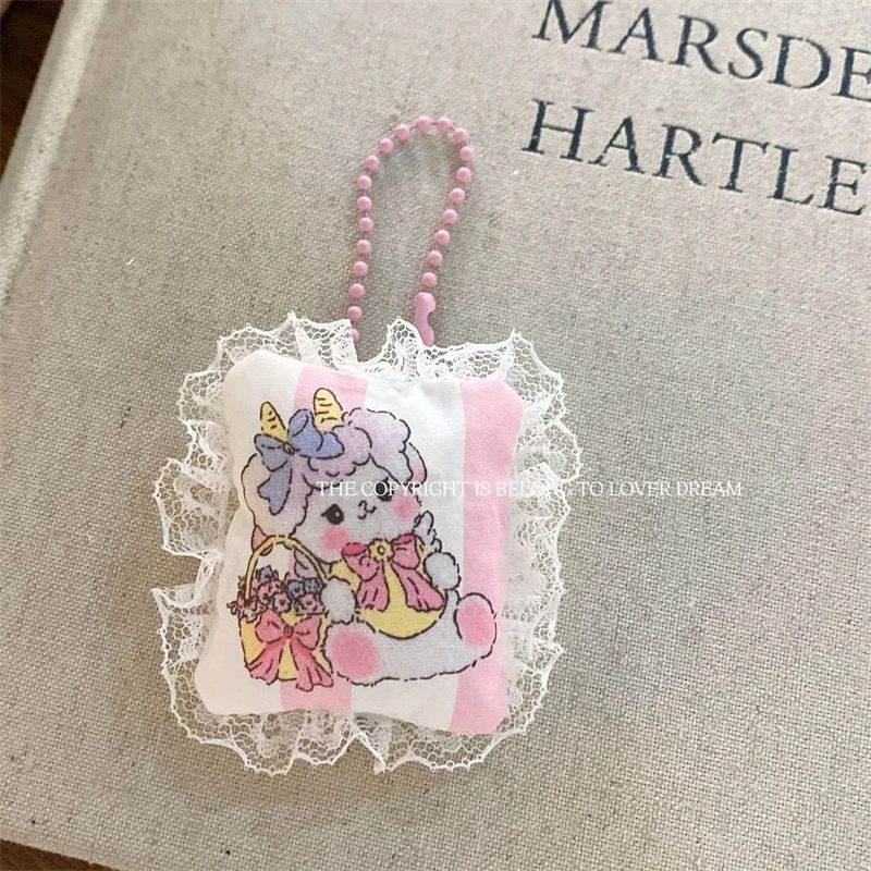 Coquette rabbit keyring