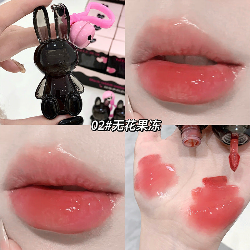 Gege bear black bunny water lip glaze