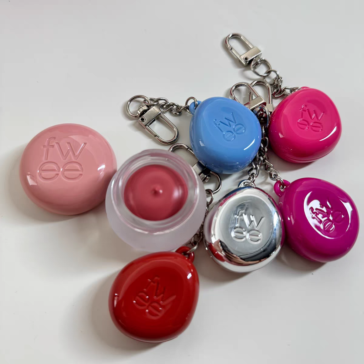 Fwee Lip and cheek Cream Blush lipstick Pudding with keychain