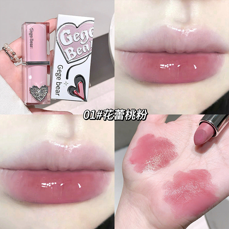 Gege bear crystal water mirror lip glaze