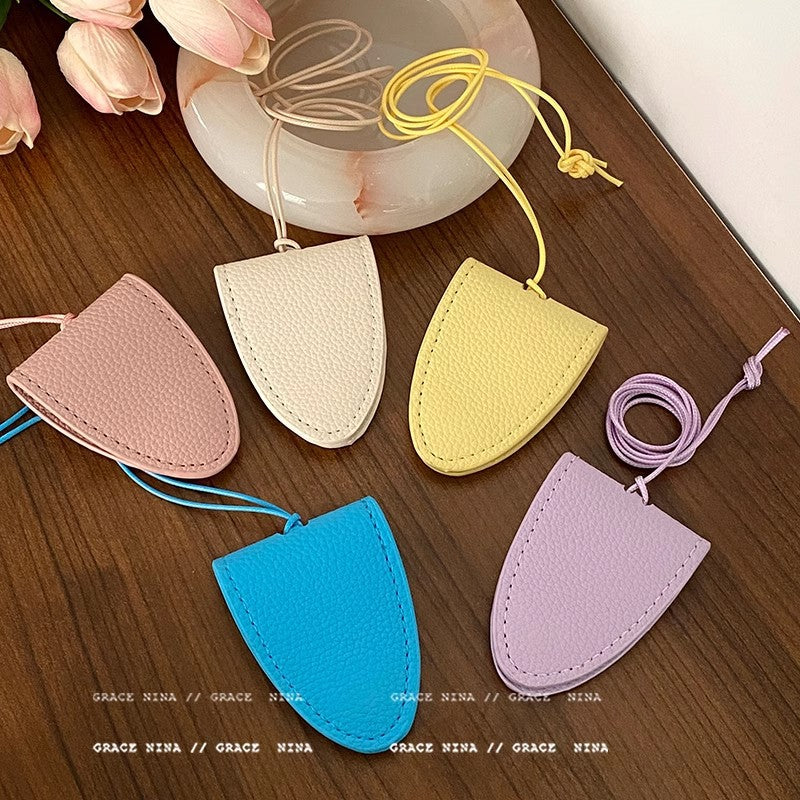 Lather glasses clip chain necklace