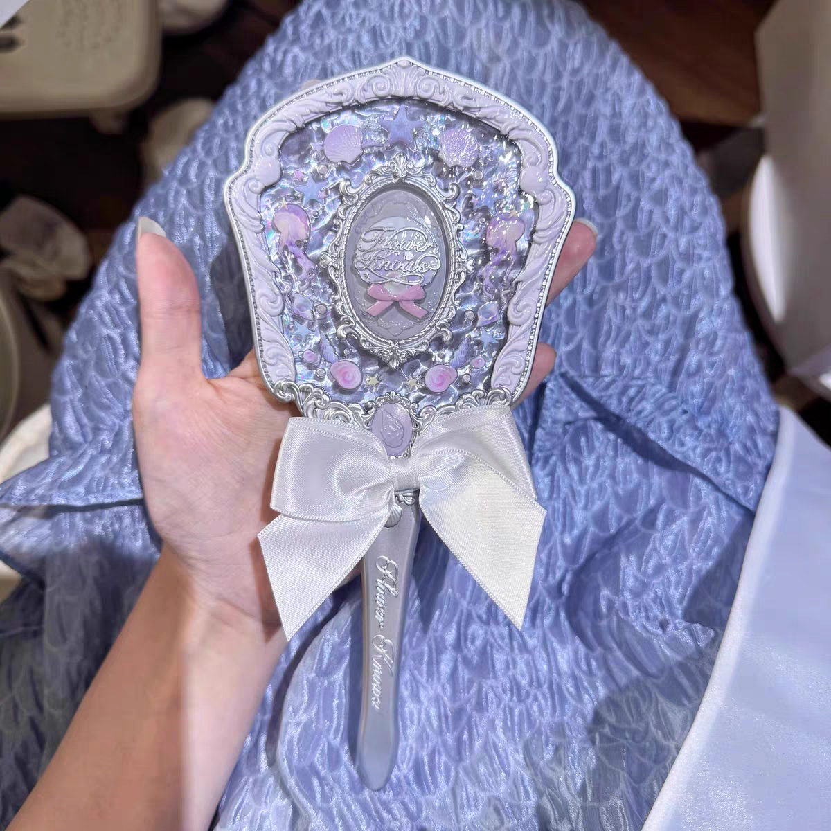 Flower knows shell pearl series hand mirror