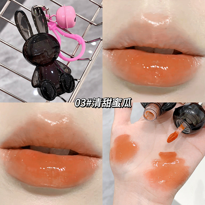Gege bear black bunny water lip glaze