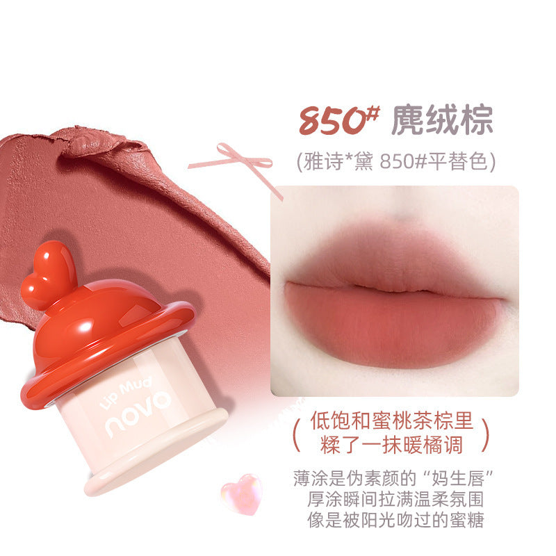 Novo Sweetheart matte finish lip mud