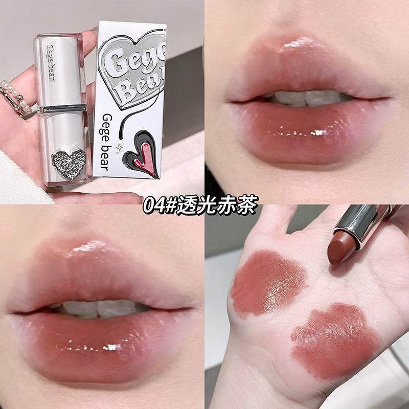 Gege bear crystal water mirror lip glaze