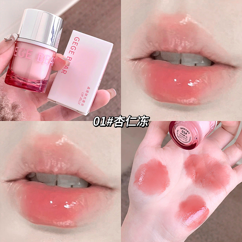 Gege bear crystal lock light frozen mirror lip glaze
