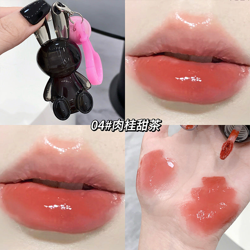 Gege bear black bunny water lip glaze