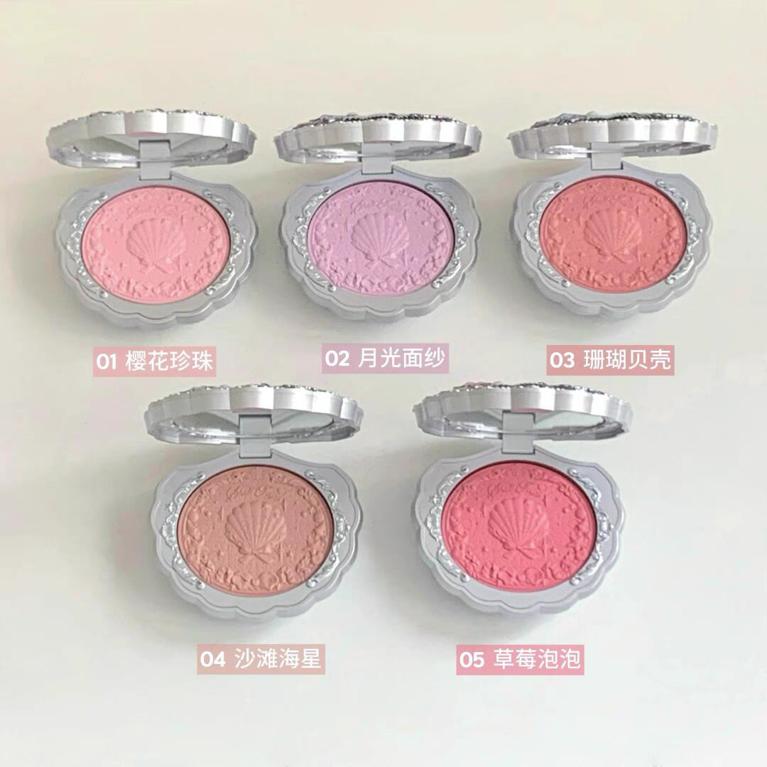 Flower knows shell pearl satin blush