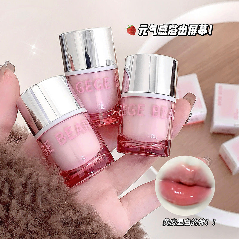 Gege bear crystal lock light frozen mirror lip glaze