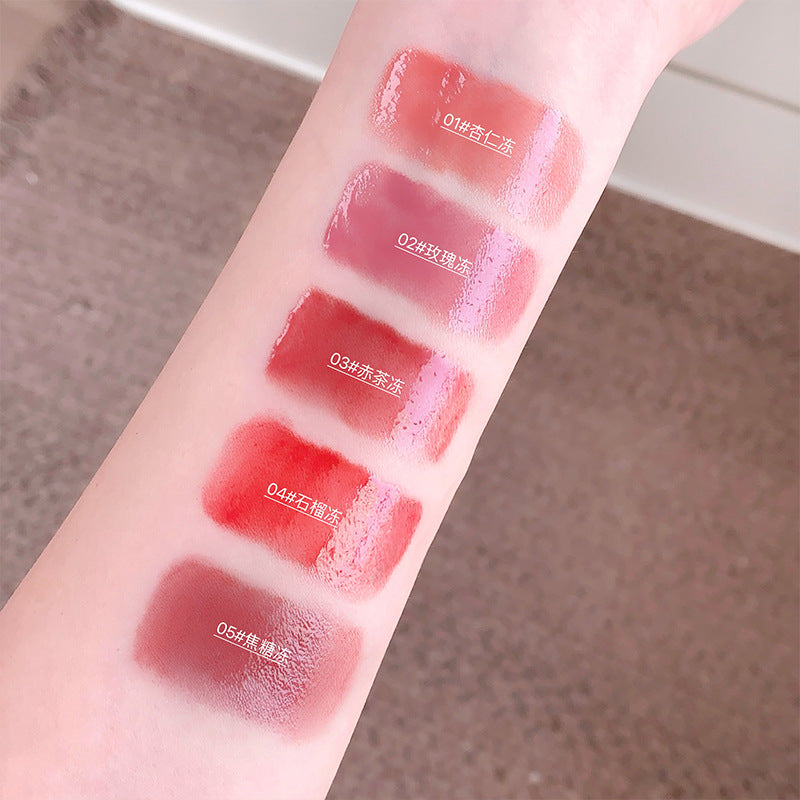 Gege bear crystal lock light frozen mirror lip glaze