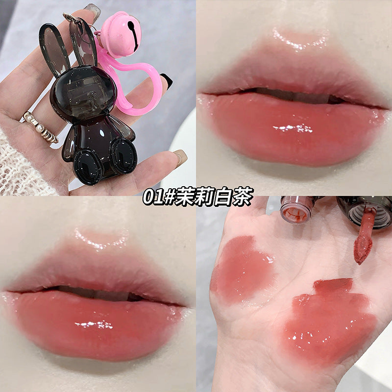 Gege bear black bunny water lip glaze