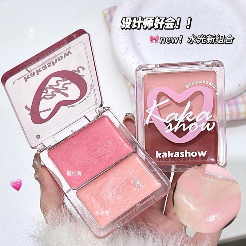 Kakashow water light double combination cream blush