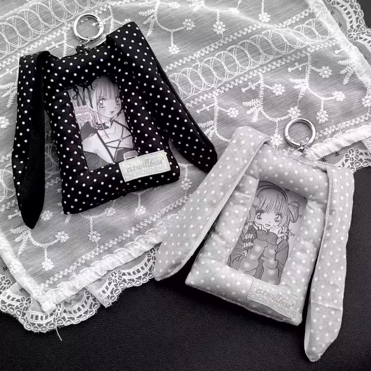 Bunny style photo card holder