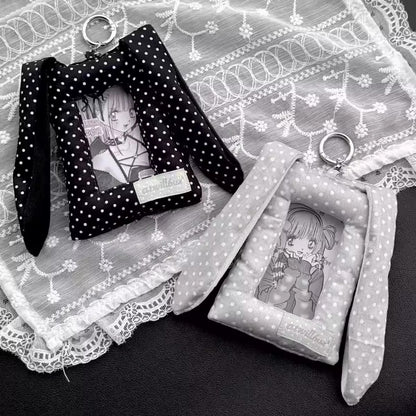 Bunny style photo card holder