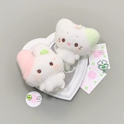 Japanese rabbit fish cake and leaf plushie