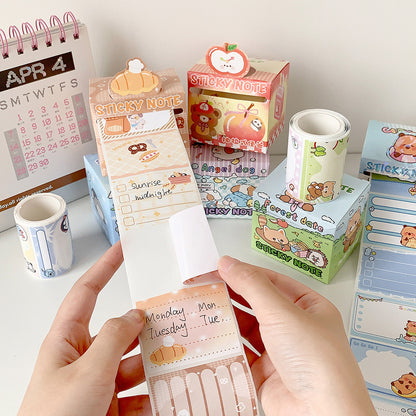 Kawai stationery sticker roll of 48 pcs